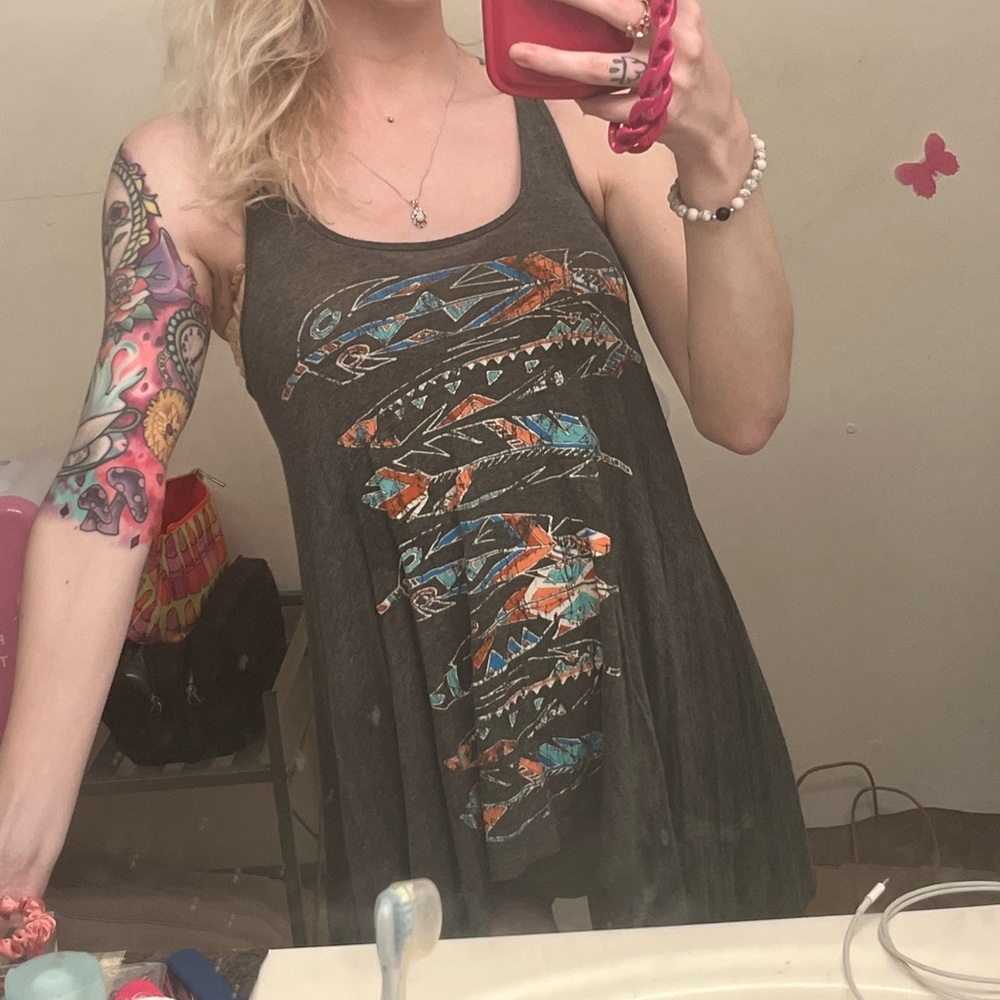Feather tunic top - Picture 2 of 4